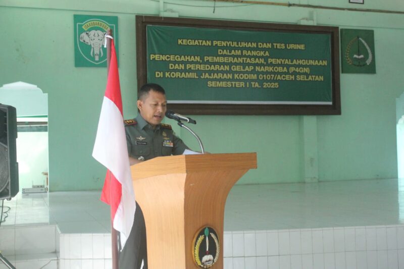 Kodim 0107/Aceh Selatan Gelar Penyuluhan P4GN Semester I Tahun 2025

‎