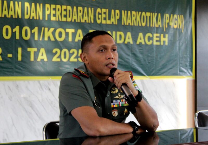 Letkol Inf Faurizal Noerdin Tegaskan Komitmen Kodim 0101/KBA Perangi Ancaman Narkoba