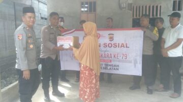 Polsek Kluet Tengah Salurkan Bantuan Sosial