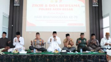Sambut Hari Bhayangkara ke-79 Polres Aceh Besar Gelar Zikir dan Doa Bersama 