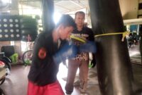 Menjelang gelaran Pra-PORA (Pekan Olahraga Aceh) yang akan dilangsungkan di Kota Banda Aceh pada 6–13 Juli 2025, tim atlet boxing dari DJBC Gampong Bayu, Kecamatan Darul Imarah, Aceh Besar jumat (27/6/2025).
