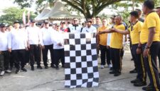 Semarak Hari Bhayangkara ke-79, Polres Aceh Besar Gelar Olah Raga Bersama