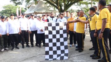 Semarak Hari Bhayangkara ke-79, Polres Aceh Besar Gelar Olah Raga Bersama