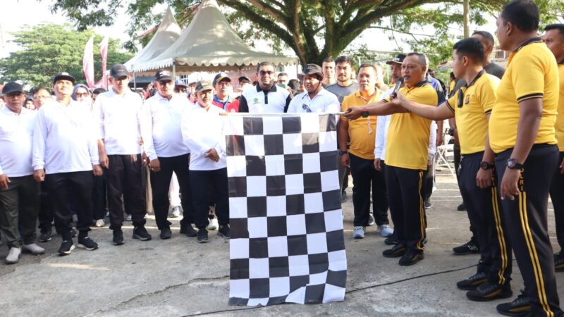 Semarak Hari Bhayangkara ke-79, Polres Aceh Besar Gelar Olah Raga Bersama