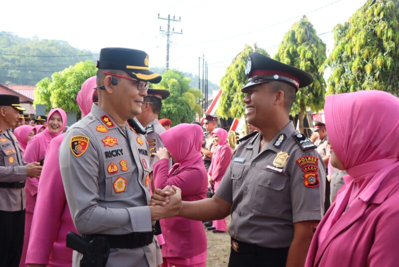 Kapolres Aceh Selatan Pimpin Upacara Kenaikan Pangkat Periode 1 Juli 2025