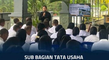 Sub Bagian Tata Usaha Lapas Narkotika Samarinda Gelar Pembekalan PKTBT dan Pengenalan Struktur Organisasi Kepada CPNS Kanwil Ditjenpas Kaltim