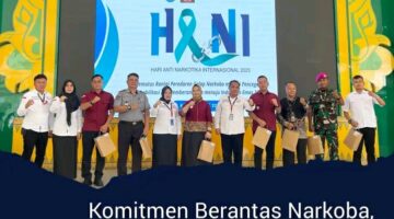 Komitmen Berantas Narkoba, Lapas Pemuda Langkat hadiri Peringatan Hari Anti Narkotika Internasional (HANI) 2025 oleh (BNNK) Langkat