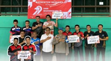 Kirimkan Tim Terbaik Pada Olahraga Bersama Peringatan Hari Bhayangkara Ke-79, Rutan Tanjung Berhasil Raih Juara