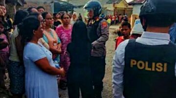 Polres Pelabuhan Belawan dan Personel BKO Polda Sumut Berhasil Cegah Tawuran di Kampung Kolam
