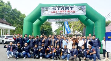 Wali Kota dan Wakil Wali Kota Langsa Lepas Touring Komunitas Wet-Wet Aceh Tahun 2025