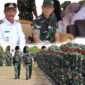 Brigadir Jenderal TNI Ayi Supriatna, S.I.P., M.M., mewakili Panglima Komando Daerah Militer Iskandar Muda secara resmi menutup kegiatan TNI Manunggal Membangun Desa (TMMD) ke-124 Tahun Anggaran 2025 dalam upacara yang digelar di Lapangan Bungong Jeumpa,, Rabu (4/6/2025).