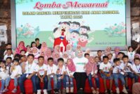  Hari Anak Nasional, Persit Kartika Chandra Kirana Daerah Iskandar Muda menggelar Lomba Mewarnai yang diikuti oleh lebih dari 200 anak dari jenjang Taman Kanak-Kanak (TK) dan Sekolah Dasar (SD). Para peserta merupakan anak-anak dari prajurit TNI yang bertugas di satuan jajaran Kodam Iskandar Muda,Minggu (27/7/2025).