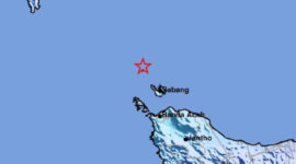 Gempa bumi dengan magnitudo 5,4 mengguncang wilayah Sabang, Aceh, pada Minggu (6/7/2025) sekitar pukul 02,42 Wib