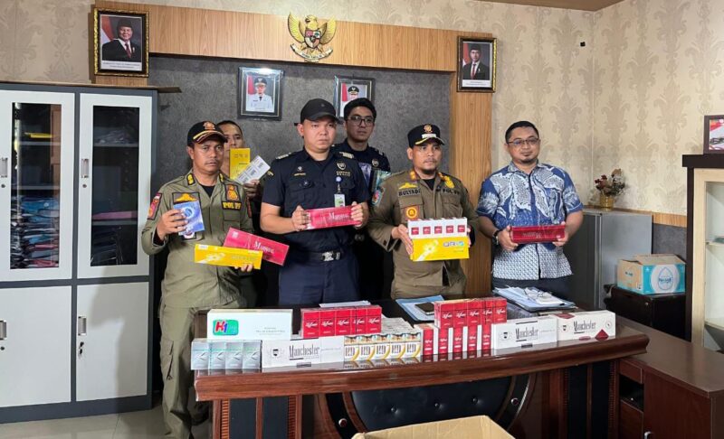 Operasi Gabungan di Subulussalam, Bea Cukai Meulaboh dan Satpol PP Amankan 30 Ribu Batang Rokok Ilegal