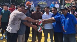 Nursaady Ibrahim, Sekretaris Umum PBVSI Banda Aceh membuka seleksi pemain Pra PORA Bola Volly