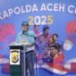 Kejuaraan Badminton Kapolda Aceh Cup 2025 Resmi Dibuka, Laga Perdana Hadirkan Dua Mantan Atlet Nasional