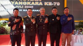 Brigadir Jenderal TNI Ayi Supriatna, S.I.P., M.M., mewakili Pangdam IM Mayjen TNI Niko Fahrizal, M.Tr.(Han), menghadiri acara syukuran Hari Ulang Tahun (HUT) Bhayangkara ke-79 yang diselenggarakan di Markas Kepolisian Daerah (Mapolda) Aceh pada Selasa (1/7/2025) siang.