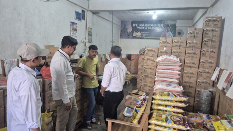 Pengecekan ini dilakukan di pusat perbelanjaan Pasar Kampung Baru, Kecamatan Baiturrahman, Kota Banda Aceh, Selasa (29/7/2025) siang