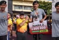 Pratu Chandra Deni mendapatkan prestasi dengan memenangkan pertandingan juara II umum putra kategori 5 K dan mengharumkan nama Batalyon Infanteri 112/Dharma Jaya .Minggu (27/07/2025).