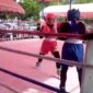 Petinju Putri Aceh Besar Meylan Dwi Parestu Menang RSC atas Mutia Syaharani di Semifinal Pra Pora Rabu (9/7/2025).
