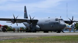 Bantuan RI ke Palestina, Dua C-130J TNI AU Singgah di Aceh Besar.(Foto:Dok)