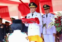 Dipimpin Wakil Gubernur, Upacara Penurunan Bendera di Aceh Berlangsung Khidmat.(Foto:Dok)