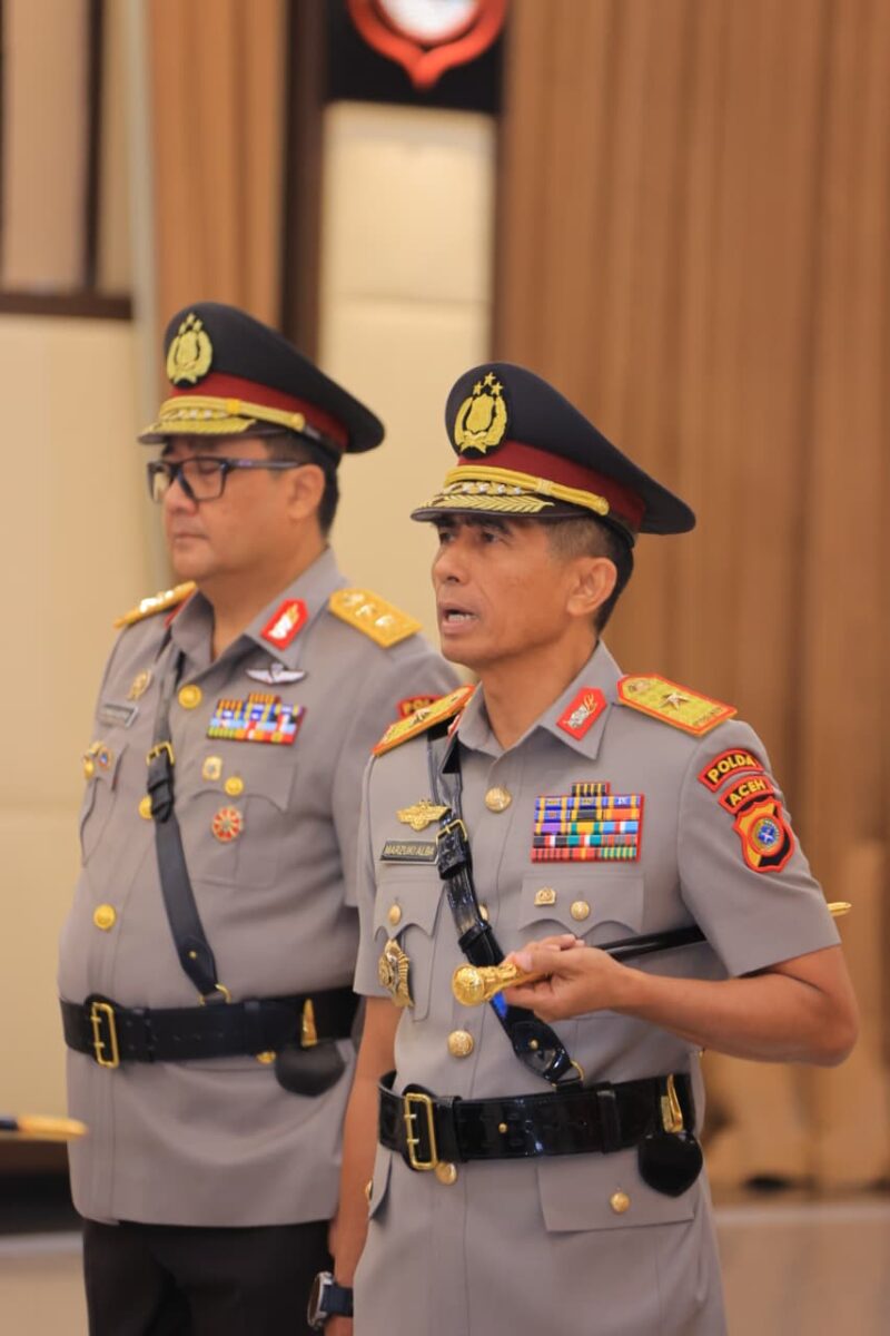 Brigjen Pol Marzuki Ali Basyah Dilantik sebagai Kapolda Aceh