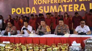 Perangi Narkoba di Sumut: 429 Kasus Terungkap, Ratusan Tersangka Dibekuk Polda Sumut