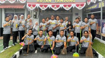 Jum’at Berkah, Rutan Tanjung Gelar Jumat Bersih Dan Tekankan Disiplin Identitas Kelembagaan