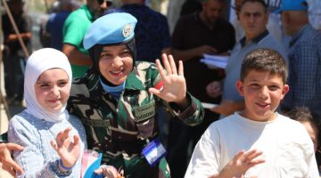 Satgas Batalyon Mekanis TNI Kontingen Garuda XXIII-S UNIFIL Mainbody Yonif 114/SM Brigif 25/Siwah, Kodam Iskandar Muda, menggelar kegiatan Proyek Pembangunan Sistem Penyaringan Air (Water Filtration System) di Desa Rabat Talateen, Lebanon Selatan, pada Selasa (5/8/2025).
