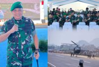 Mayor Jenderal TNI Niko Fahrizal, M.Tr.(Han) menghadiri acara Gelar Pasukan Operasional dan Kehormatan Militer yang dipimpin langsung oleh Presiden Republik Indonesia, Prabowo Subianto, di Lapangan Udara Suparlan Minggu pagi. Minggu (10/8/25)