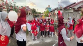 memperingati Hari Ulang Tahun (HUT) Kemerdekaan Republik Indonesia ke-80 tahun 2025, warga Komplek Meusara Agung, Desa Gue Gajah, Kecamatan Darul Imarah, Kabupaten Aceh Besar, menggelar berbagai perlombaan yang berlangsung meriah di Lorong Tomat Dua.