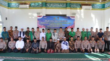 Polres Pidie Jaya Gelar Zikir dan Doa Bersama dengan GP Ansor, Santuni Anak Yatim untuk Indonesia Damai*