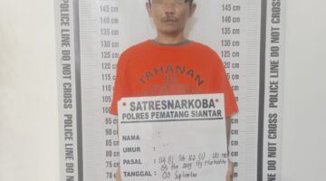 Sat Narkoba Polres Pematangsiantar Tangkap Pengedar Sabu di Jalan Bahbirong Ujung