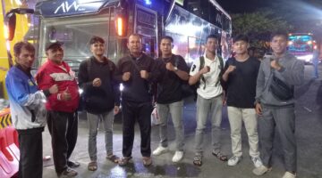 Atlit DJ Bayu Boxing Aceh Besar Bertolak ke Medan Ikuti Turnamen Piala Panglima 2025