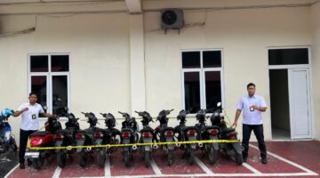 Polres Aceh Selatan Ungkap Kasus Curanmor, 10 Unit Sepeda Motor Diamankan