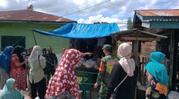 Babinsa Sambangi Pasar Tradisional, Pastikan Ketersediaan Sembako