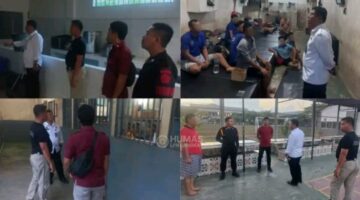 Gelar Pemantauan Keliling, Lapas Narkotika Langkat Tekankan Pentingnya Waspada Saat Bertugas