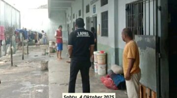 Ka. KPLP Lapas Padangsidimpuan Lakukan Kontrol Blok Hunian dalam Upaya Jaga Kamtib Lapas