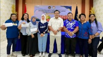 Suasana Penuh Kegembiraan DWP Lapas Kelas IIA Pancur Batu Mengadakan Pertemuan Rutin & Lomba Keeasi Buah.