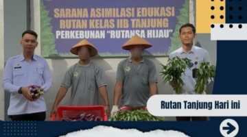 Rutan Tanjung Panen Kangkung Dan Terong Dukung Program Ketahanan Pangan