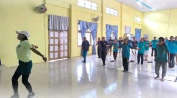 “Jum’at Sehat Khusus Lansia”, Lapas Padangsidimpuan Gelar Senam Pagi Dan Penyuluhan Kesehatan Khusus Warga Binaan Lanjut Usia