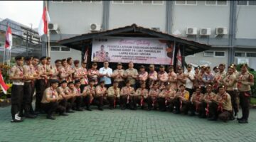 Perkuat Jiwa Kepramukaan, Lapas Kelas I Medan Gelar Latihan Bersama Pramuka Gudep 14.1387 dengan Kwarran Helvetia