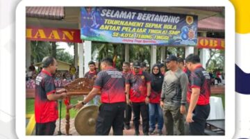 Kalapas Tebing Tinggi Hadiri Pembukaan Turnamen Sepak Bola Meriahkan HUT Korps Brimob Polri.