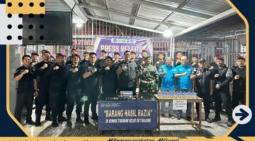 Komitmen Wujudkan Rutan Bersih dari Halinar, Rutan Tanjung Gandeng TNI Dan BNN Gelar Razia Malam Serentak