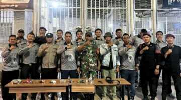 Gandeng TNI-POLRI Rutan Tanjung Pura Kembali Gelar Razia Blok Hunian Warga Binaan