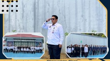 Rutan Tanjung Tanamkan Jiwa Nasionalisme, Libatkan Warga Binaan dalam Upacara Bendera