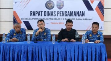 Lembaga Pemasyarakatan Kelas IIB Tanjungbalai Asahan Gelar Rapat Dinas Pengamanan Mendukung Asta Cita Presiden