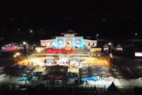 Tangkapan Layar suasana Malam hari gedung utama MTQ.Aceh Pidie Jaya. (30/10) . Dok jurnalis TLii..