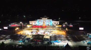 Tangkapan Layar suasana Malam hari gedung utama MTQ.Aceh Pidie Jaya. (30/10) . Dok jurnalis TLii..